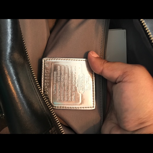 Coach Black Signature Jacquard Convertible Purse - Picture 3 of 6